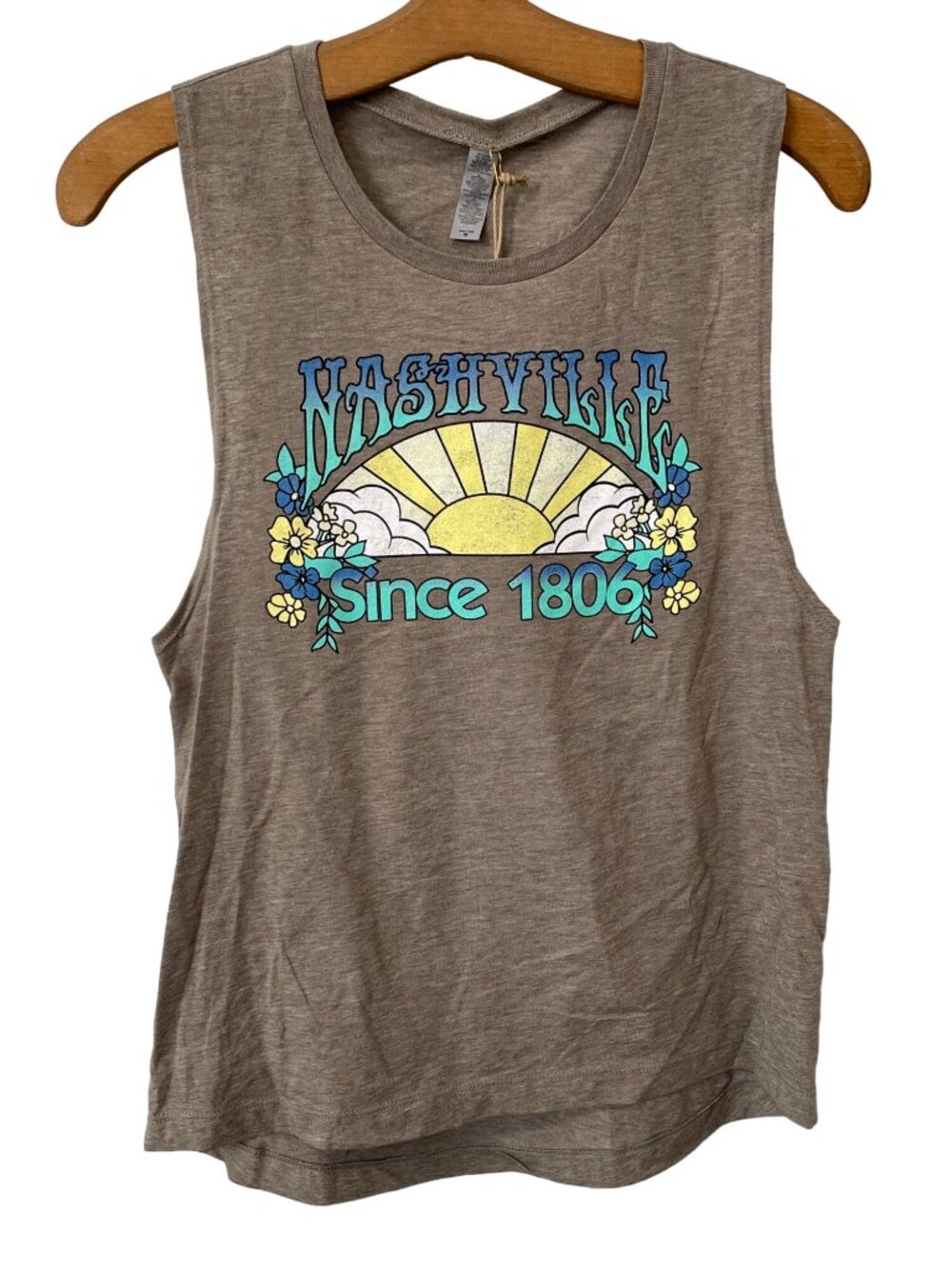 Good Land Supply Co. Tank Top Medium Crew Nashville Since 1806 Ash Gray Tee NEW